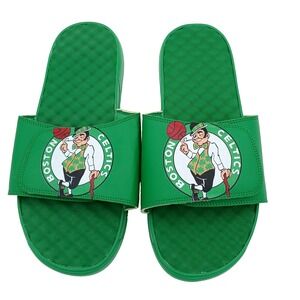 Islide Green Primary Logo‎ Boston Celtics NBA Mens Foam Sport Sandals Men's 13